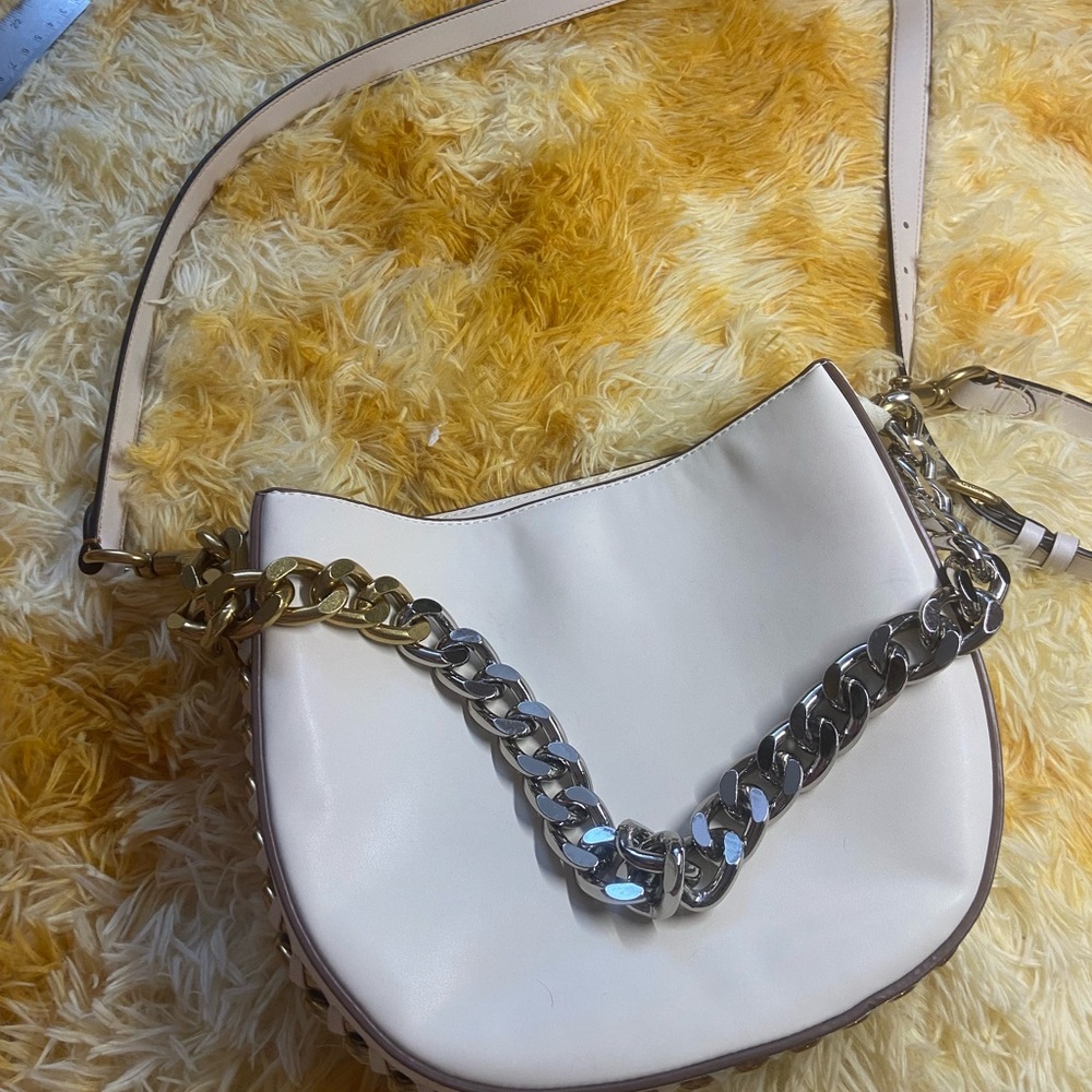 Stella McCartney Falabella Cream Chain Shoulder Bag